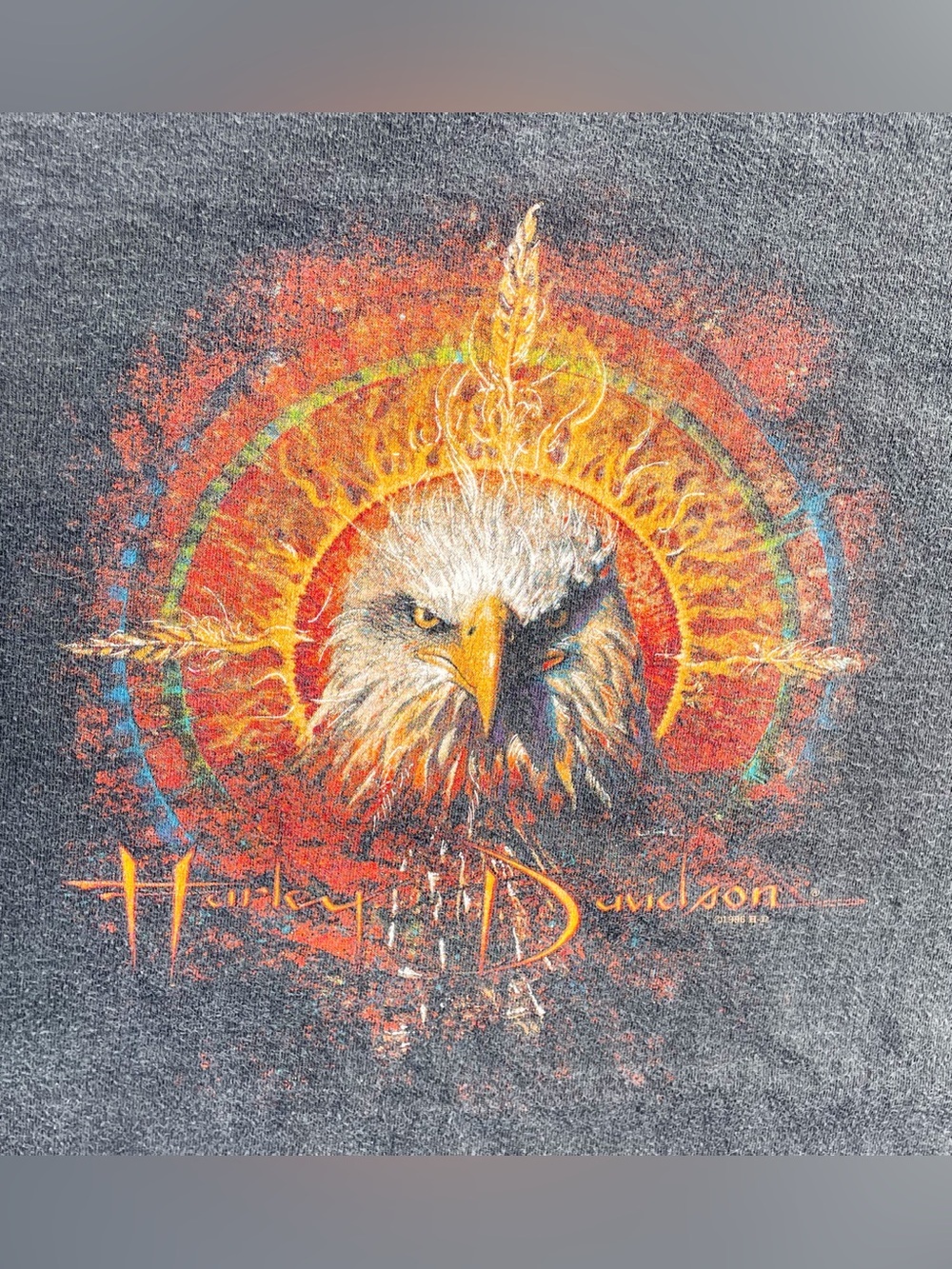Vtg 1996 Harley Davidson Honolulu Hawaii T-shirt XL USA Holoubek Eagle - Picture 5 of 9